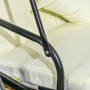 Hammock Gunga med Liggfunktion 3-sits Beige 200 x 125 x 170 cm