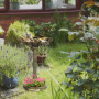 Antikt Fågelbad med Fågel Statyer 49,5 x 38 x 81 cm, Brons