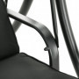 Hammock Gunga 3-sits med Soltak, Sidobord 278 x 135 x 177 cm, svart