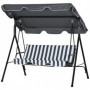Hammock Gunga 3-sits Hollywood Grå - Vit 172 x 110 x 153 cm