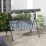 Hammock Gunga 3-sits Hollywood Grå - Vit 172 x 110 x 153 cm