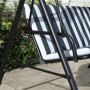 Hammock Gunga 3-sits Hollywood Grå - Vit 172 x 110 x 153 cm