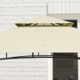 BBQ Tält / Grill Paviljong med Hyllor Flamskyddad Beige 240 x 150 x 257 cm