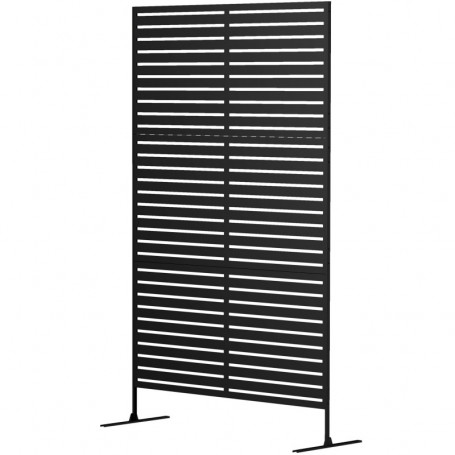 Skärmvägg Rumsavdelare för Uteplats, Trädgård Svart 122 x 45 x 198 cm