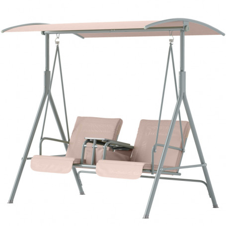 Hammock Gunga 2-sits Hollywood med Bord Beige 175 x 112 x 165 cm