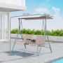 Hammock Gunga 2-sits Hollywood med Bord Beige 175 x 112 x 165 cm