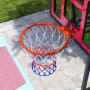 Höjdjusterbar Fristående Basketkorg för Barn 200-260 cm Röd