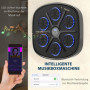 Smart Elektrisk Boxningstränare med Musik - 9 lägen, Bluetooth, LED-lampor svart