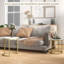 Satsbord 2st Marmor Stil / Soffbord Set Ø50 x 50,5H cm