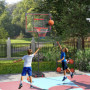 Höjdjusterbar Fristående Basketkorg för Barn 210-260 cm Röd