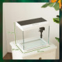 Akvarium 17 L med Filter LED-belysning, vattenpump 35 x 21 x 31 cm