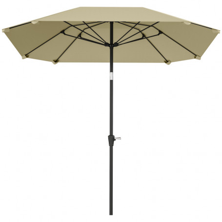 Justerbart Parasoll 2,33 x 2,33 m – Solskydd med Handvev och Ventilation