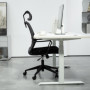 Ergonomisk Kontorsstol med Nackstöd Mesh-rygg Svart