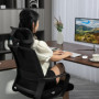 Ergonomisk Kontorsstol med Nackstöd Mesh-rygg Svart