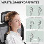 Ergonomisk Kontorsstol Mesh med Optimalt svankstöd, Fotstöd - Svart