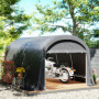 Trädgårdsbod - Pop-up Garage - Verktygstält 300 x 450 x 230 cm, mörkgrå