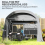 Trädgårdsbod - Pop-up Garage - Verktygstält 300 x 450 x 230 cm, mörkgrå