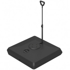 Parasollfot med Justerbara Hjul och Handtag 95 x 95 cm