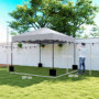 Paviljong 3 x 3 m - Pop-up Partytält med Väska Ljusgrå