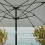 Justerbart Parasoll 2,33 x 2,33 m – Solskydd med Handvev och Ventil...