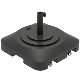 Parasollfot med Hjul Plast Svart