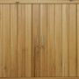 Trädgårdsskåp med 2 Dörrar 110 x 50 x 85 cm Brun
