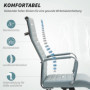 Kontorsstol / Konferensstol Konstläder Ljusgrå