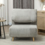 2-i-1 Bäddsoffa Fåtölj Manchester Grå 193 x 82 cm