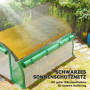 Tunnel Växthus 4 x 3 x 2 m med Solskyddsnät stålram, grön