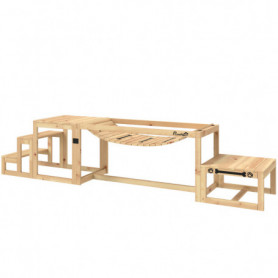 Agility Set för Hundar med bro, trappor, plattform