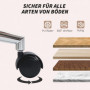 Ergonomisk Kontorsstol med Lutningsfunktion Teddy Fleece Krämvit