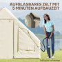 Uppblåsbart Campingtält Nätfönster Vattentätt  - Beige