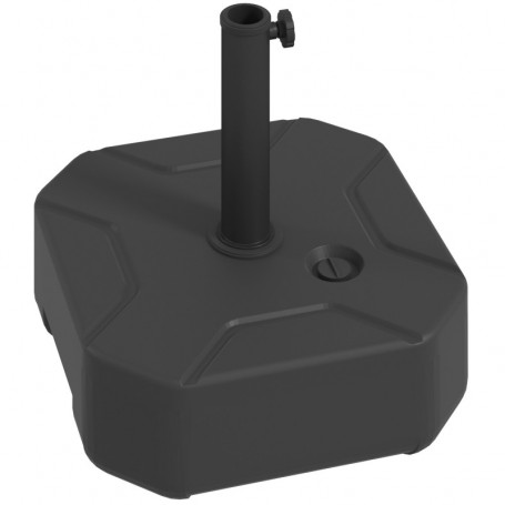 Parasollfot Fyllbart Fyrkantigt 45 x 45 x 25 cm Svart