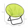 Campingstol Hopfällbar Rund Med Vadderad Sits Metallram 120 Kg Gul ...