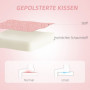 Kontorsstol, Hjärtformat Ryggstöd Teddy Fleece Rosa