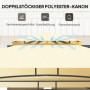 Grill Paviljong Flamskyddad med LED Beige 240 x 150 x 258 cm