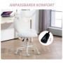 Skrivbordsstol med Kaninöron, Teddy Fleece Vit