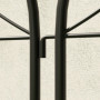 Spaljé Metall set om 2 Svart 50 x 150 cm