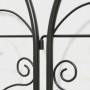 Spaljé i Metall set om 2 Svart 50 x 120 cm