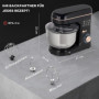 Köksmaskin 6 Hastigheter, 5,5L 1400 W Skål i Rostfritt Stål, Svart