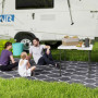 Hopfällbart Campingbord 86 x 86 x 74 cm vit
