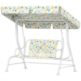 Hammock för barn med Solskydd 2-Sits Vit