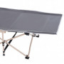 Campingsäng med Tygpåse Grå 190 x 68 x 52 cm