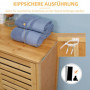 Kompakt Bambuskåp Lamelldesign Trä 68 x 32 x 86 cm