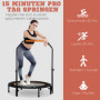 Minitrampolin/fitness studsmatta Ø102 cm med handtag – hopfällbar, ...