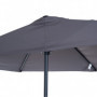Halvcirkelformat Parasoll med Handvev - Svart 293 x 150 x 249 cm