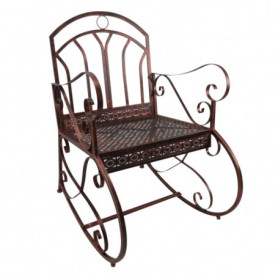 Trädgård Gungstol Vintage Design 61 x 79 x 90 cm Brun Svart