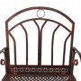Trädgård Gungstol Vintage Design 61 x 79 x 90 cm Brun Svart