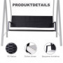 Hammock 3-sits med Soltak 198 x 124 x 179 cm svart