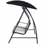 Hammock 3-sits med Soltak 198 x 124 x 179 cm svart